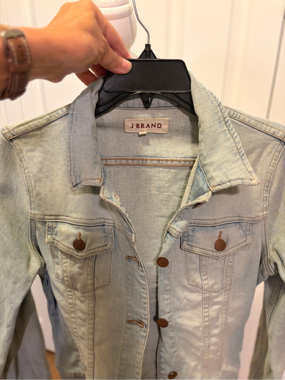 J Brand Classic Light Wash Denim Jacket - Small - Picture 6 of 13